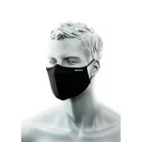 Masca faciala textila,banda pentru nas, 2 straturi, negru