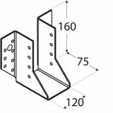 Suport grinda tip A, 120x160x2.0 mm