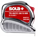 Ruleta profesionala SOLA, TRI-MATIC TM 5, lungime 5 metri, clasa precizie I