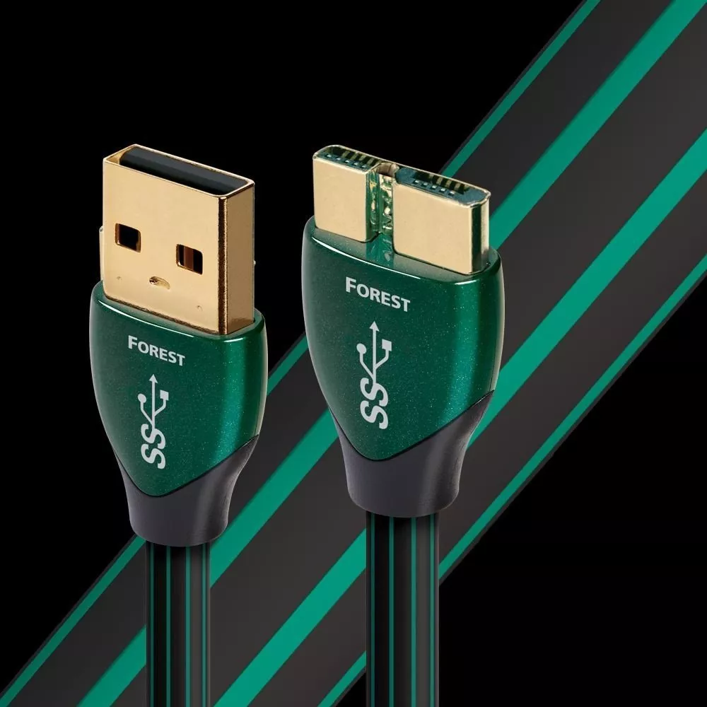 Cablu USB 3.0 A - USB 3.0 Micro AudioQuest Forest 0.75 m, [],audioclub.ro