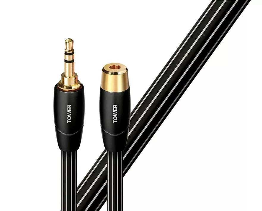 Cablu audio Jack 3.5 mm Male - Jack 3.5 mm Female AudioQuest Tower 0.6 m, [],audioclub.ro