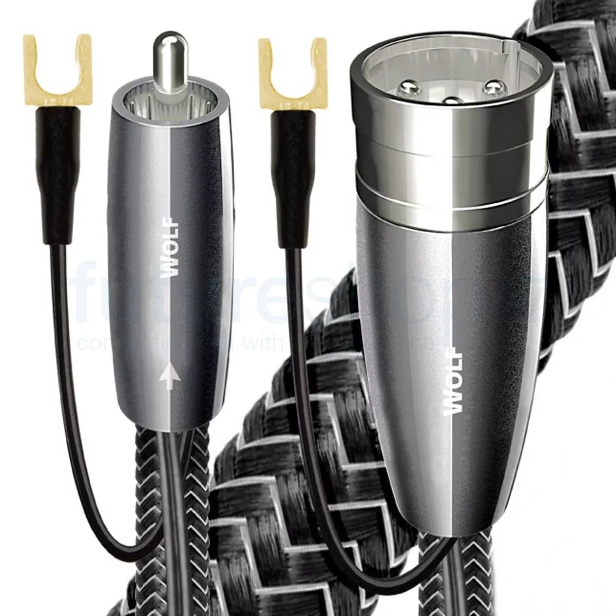 Cablu subwoofer XLR - XLR AudioQuest Wolf 3 m, [],audioclub.ro