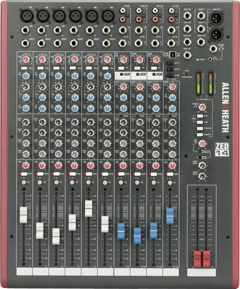 Mixer analog Allen & Heath ZED-14 - audioclub.ro