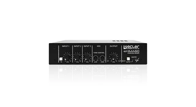 Mixer cu amplificare Ecler Essentials eHMA60, [],audioclub.ro