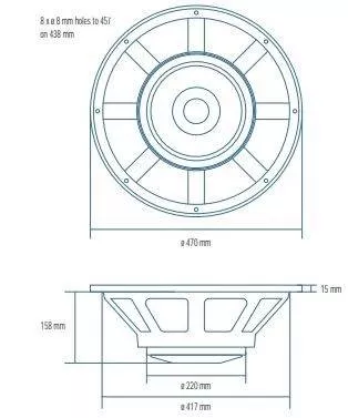 Woofer RCF L18P200-N - audioclub.ro