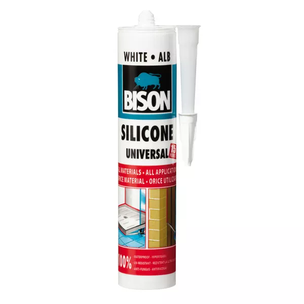 Silicon universal Bison 280 ml alb, [],damila.ro