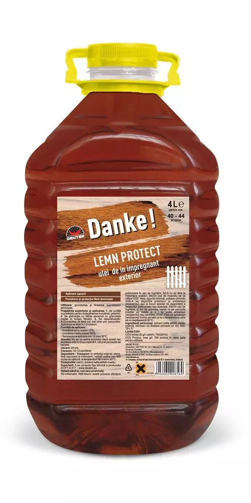 Ulei de in Danke Lemn Protect - 1 litru, [],damila.ro