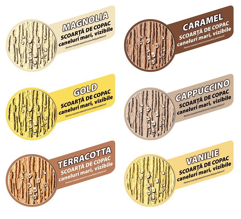 Tencuiala decorativa Oskar 3 Tech 25 kg scoarta de copac Damila.ro