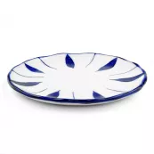 Farfurie ceramica (model alb/albastru) 15.5cm GT