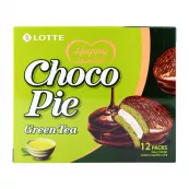 Dulciuri - Prajitura Choco Pie cu ceai verde LOTTE (12x28g) 336g, asianfood.ro