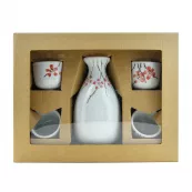 Set Sake (carafa + 4 cesti) - Model floral GT