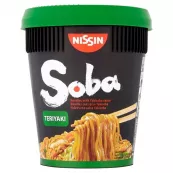 Supe instant la CUP/BOWL - Taitei instant soba teriyaki NISSIN CUP 90g, asianfood.ro