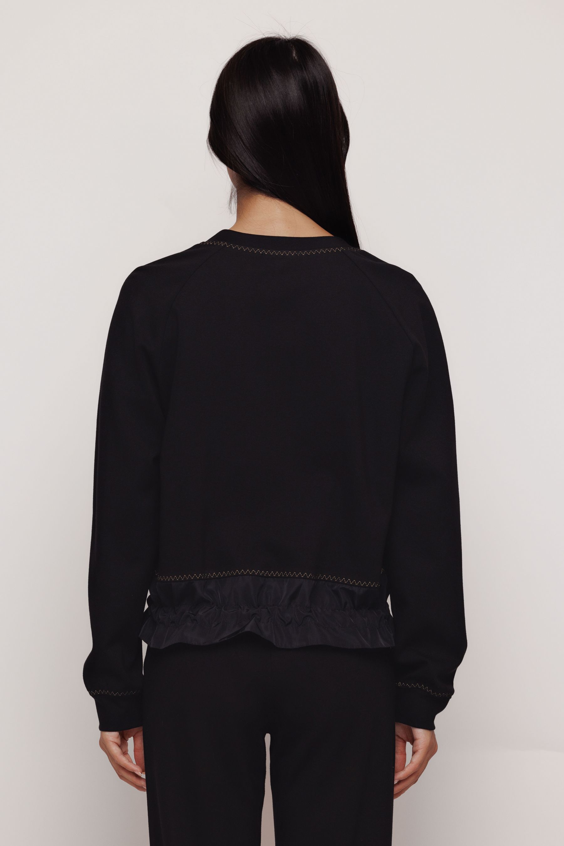 Bluza dama neagra cu fas | MIZAR ®