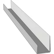 Knauf Profil cant placa din PVC tip J alb, 12.5mm 2,5 m