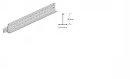 Knauf Ceiling Profil compartimentare alb Prelude S / T 24/30mm 0.6ml/buc 60buc/cut
