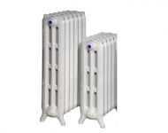 Calorifer (radiator), alb, fonta, Romstal, Retro, 800x220 mm, 1434W, 8 elementi, cu picioare