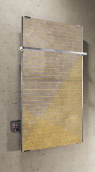 Calorifer (radiator) de baie electric, Novelini, Decor GR040,  sticla securizata, 500x1000 mm, 500W