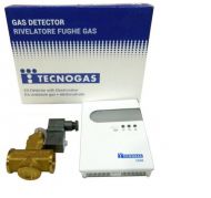 Kit detector gaz metan, Tecnovivo, CD 64 + electrovana Tecnogas 3/4'