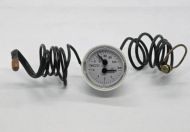 Termomanometru circular cu tub capilar, Sime, 120 C, 4 bar, niplu1/4