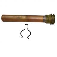 Teaca sonda/bulb termostat termometru capilar, IMIT, lungime 120 mm, D=15x16 mm, 1/2", pentru cazan, boiler