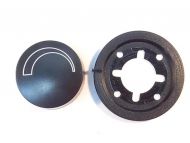 Buton reglaj + inel, IMIT, Min-Max, D42, negru, pentru termostat