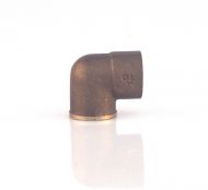 Cot bronz, Viega, FF, 90 grade, pentru imbinare tevi prin sudura, D. 1/2"x22mm