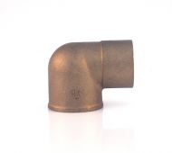 Cot bronz, Viega, FF, 90 grade, pentru imbinare tevi prin sudura, D. 1 1/2"x42mm