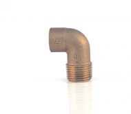 Cot bronz, Conex, MF, 90 grade, pentru imbinare tevi prin sudura, D. 3/8"x10mm
