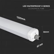 LAMPA STRADALA  LED Waterproof Fitting X-SERIES 1200mm 24W 6400K 160LM/W