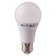 Bec LED, V-TAC, cip Samsung, 9W, E27, A58, lumina calda