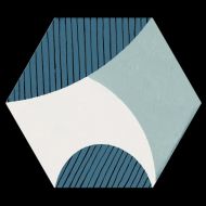 Gresie, Aparici, Lined Ribbon Hexagon 25x29 cm