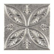 Placa decor, Aparici, Aged Silver Ornato, 20x20 cm