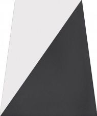 Faianta, Undefasa, Loa Duet Negro-Blanco, 12.5X15 cm