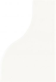 Faianta, Equipe, Curve White 8 3x12 cm, lucioasa