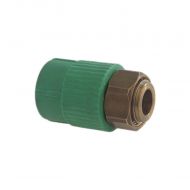 Racord PPR, Aquatherm, cu HOLLDER si piulita, pentru imbinari tevi, verde, D.25mmx3/4