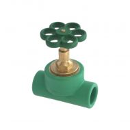 Robinet trecere PPR, Aquatherm, pentru instalatie aparenta apa, verde, D.25mm