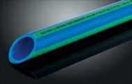 Teava PPR, Aquatherm,  cu fibra compozita, pentru incalzire, albastru, SDR11, MF RP, D.40X3,7mm, L=4m