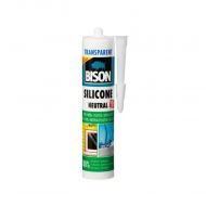 SILICON CONSTRUCTII 'BISON' pH NEUTRU 280 ml. TRANSPARENT