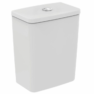 Rezervor vas WC, Ideal Standard, Connect Cube, ceramic, alimentare laterala, 3/6L