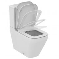 Vas WC, Ideal Standard, Tonic II, aquablade, cu capac, pentru rezervor pe vas, evacuare laterala, 36x66.5x40 cm, alb