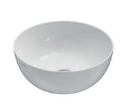 Lavoar ceramic, Ceramica Globo, T-Edge, rotund, 37x16 cm, alb, montaj pe blat