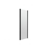 Perete 90x190 cm pentru usa dus culisanta, Romstal, Dalia, sticla securizata 6mm, transparent, anticalcar, profil negru mat