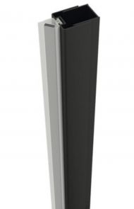 Profil, Romstal, aluminiu, negru mat, pentru montaj usa Dalia