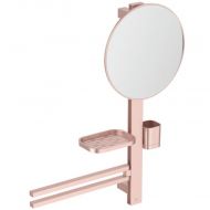 Oglinda cosmetica M, ALU+, roz