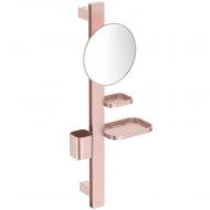 Oglinda cosmetica S, ALU+, roz