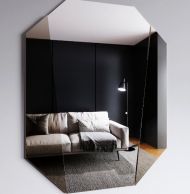 Oglinda decorativa hexagonala, 1120xH160