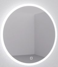Oglinda, Romstal, Dalia, cu iluminare buton touch, D 600mm