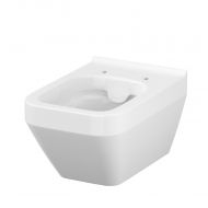 Vas WC, Romstal, Taisa, suspendat, rectangular, fara rama, 35x52 cm, alb