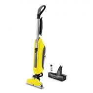 Mop electric 2 in 1 Karcher FC 5, 460 W, Curatare automata a rolelor, Sistem cu doua rezervoare, 1 set de role, Galben