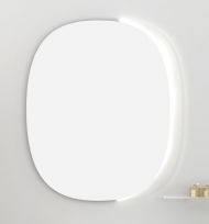 Oglinda baie, Kroner, Monza, cu iluminare led si senzor, 65x3x75 cm